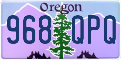 OR license plate 968QPQ