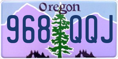 OR license plate 968QQJ