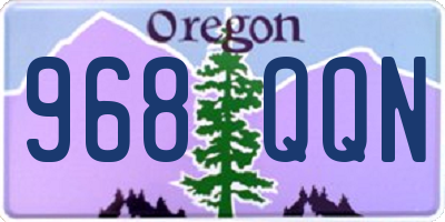 OR license plate 968QQN
