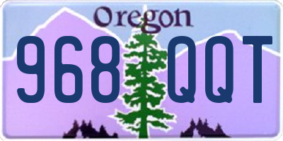 OR license plate 968QQT