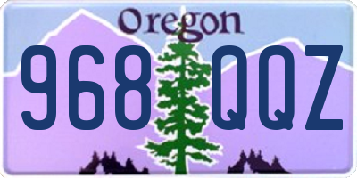 OR license plate 968QQZ