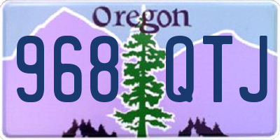 OR license plate 968QTJ