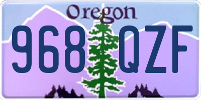 OR license plate 968QZF
