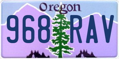 OR license plate 968RAV