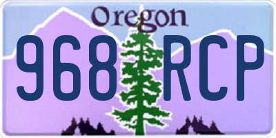 OR license plate 968RCP