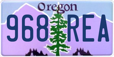 OR license plate 968REA