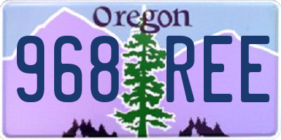 OR license plate 968REE