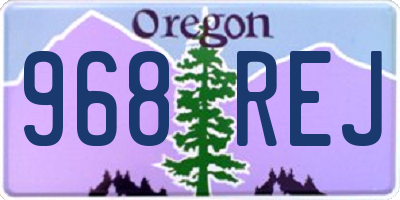 OR license plate 968REJ