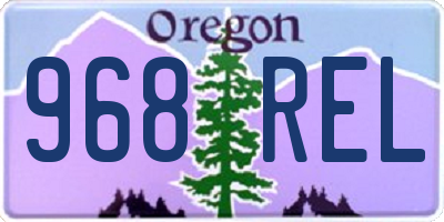 OR license plate 968REL
