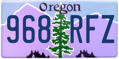 OR license plate 968RFZ