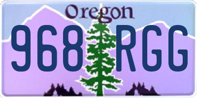OR license plate 968RGG