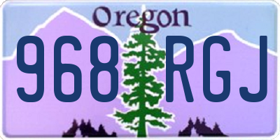 OR license plate 968RGJ