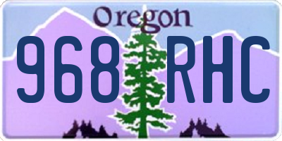 OR license plate 968RHC