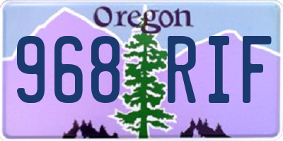 OR license plate 968RIF