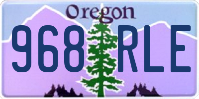 OR license plate 968RLE