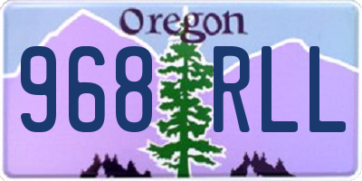 OR license plate 968RLL