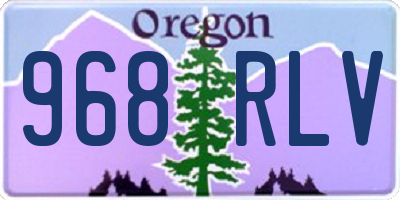 OR license plate 968RLV