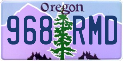 OR license plate 968RMD