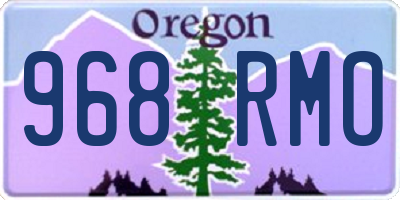 OR license plate 968RMO