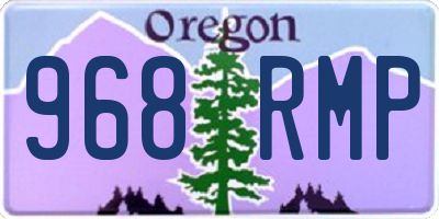 OR license plate 968RMP