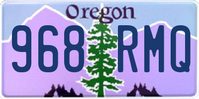 OR license plate 968RMQ