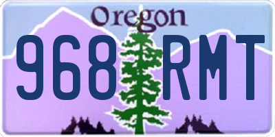 OR license plate 968RMT