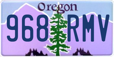 OR license plate 968RMV