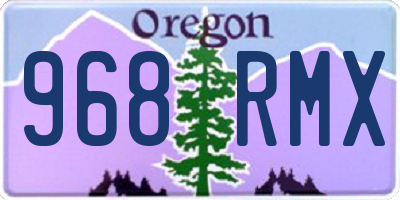 OR license plate 968RMX