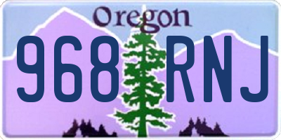 OR license plate 968RNJ