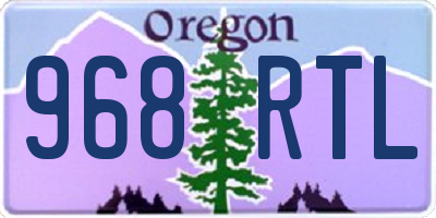 OR license plate 968RTL