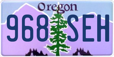 OR license plate 968SEH
