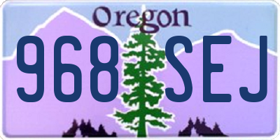 OR license plate 968SEJ