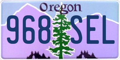 OR license plate 968SEL