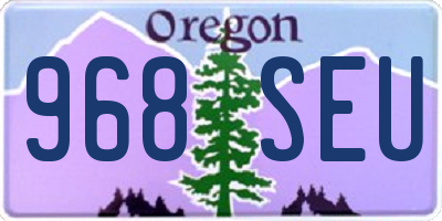 OR license plate 968SEU