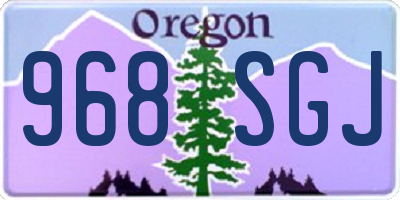 OR license plate 968SGJ