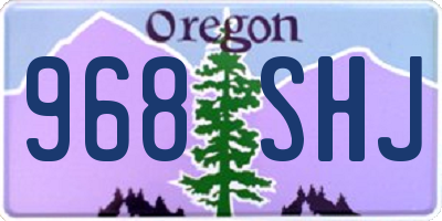 OR license plate 968SHJ