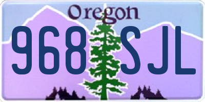 OR license plate 968SJL