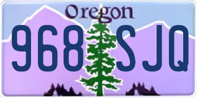 OR license plate 968SJQ