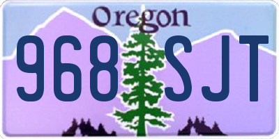 OR license plate 968SJT