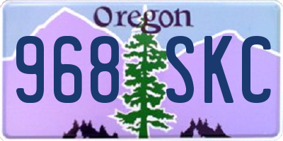 OR license plate 968SKC