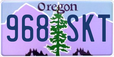 OR license plate 968SKT