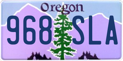 OR license plate 968SLA