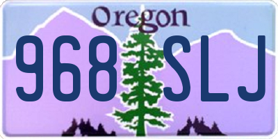 OR license plate 968SLJ
