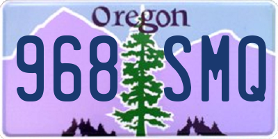 OR license plate 968SMQ
