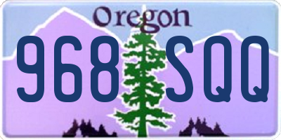 OR license plate 968SQQ
