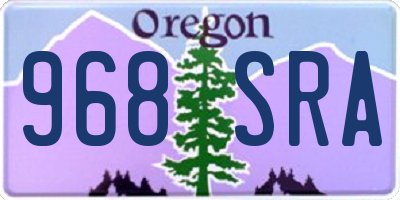OR license plate 968SRA