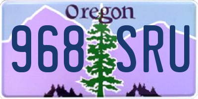 OR license plate 968SRU