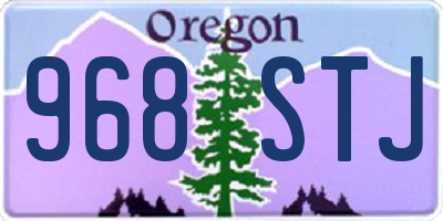 OR license plate 968STJ
