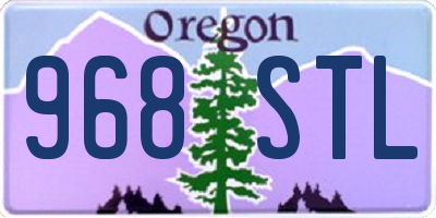 OR license plate 968STL