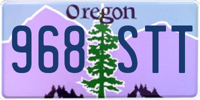 OR license plate 968STT